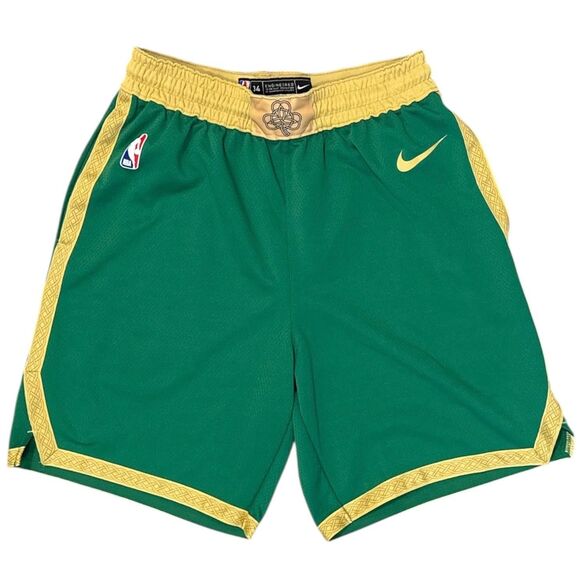 Nike Boston Celtics Shorts Mens Medium 34 Dri-FIT NBA Basketball Shamrock - Picture 1 of 10